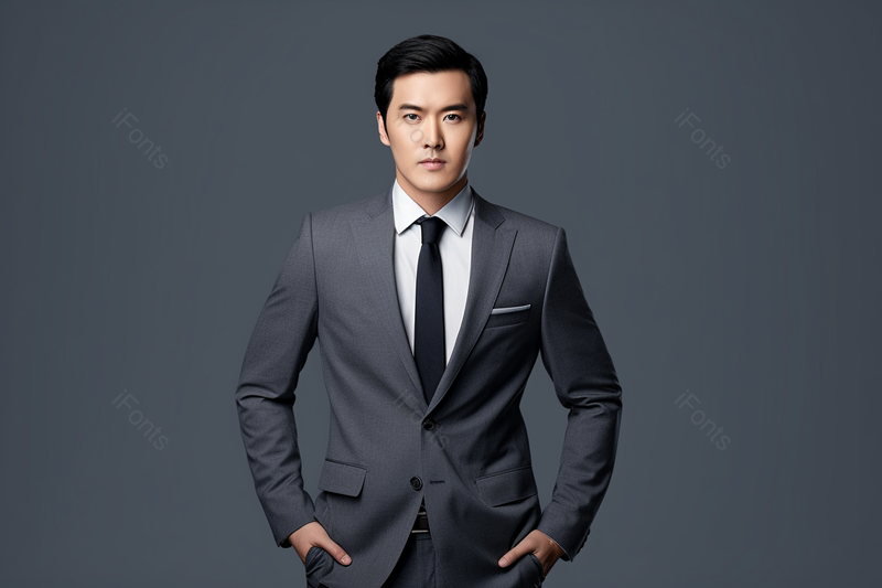 商务男士穿着正装戴着领带形象摄影背景,高清,摄影图,摄影图片,图片大全,摄影图免费下载